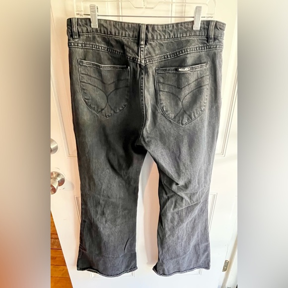 ROLLA’S Low Rise Sailor Flare Jeans Black size 32 Free People - Picture 7 of 9